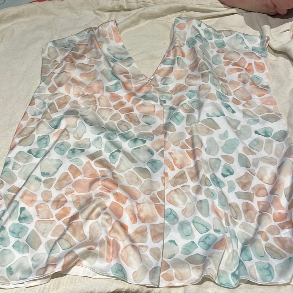 Silk like material, tank top from Additionelle.